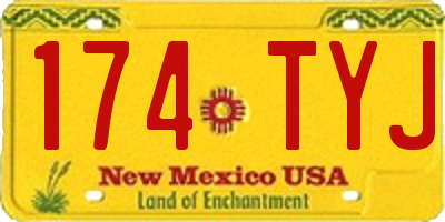 NM license plate 174TYJ