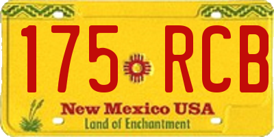 NM license plate 175RCB