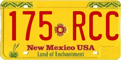NM license plate 175RCC