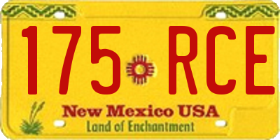 NM license plate 175RCE