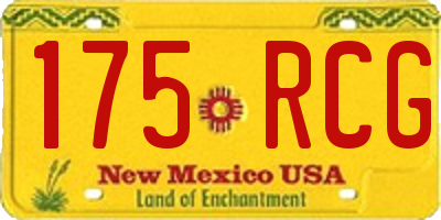 NM license plate 175RCG
