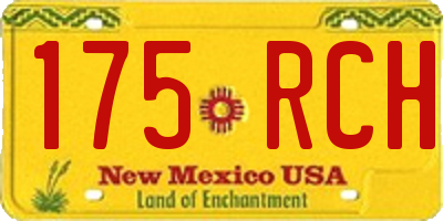NM license plate 175RCH