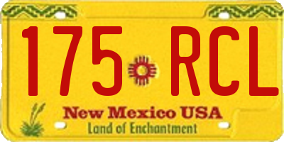 NM license plate 175RCL