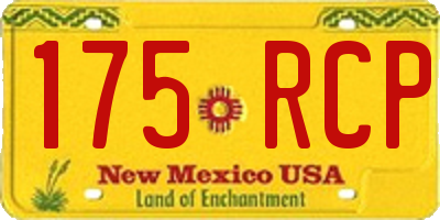 NM license plate 175RCP