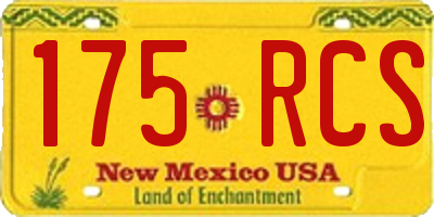 NM license plate 175RCS