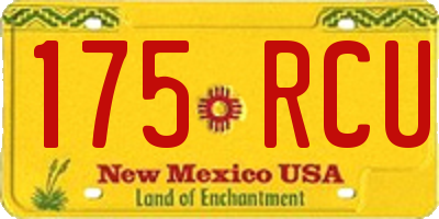 NM license plate 175RCU