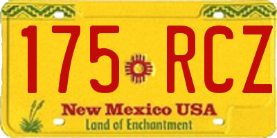 NM license plate 175RCZ