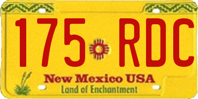 NM license plate 175RDC