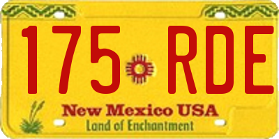 NM license plate 175RDE