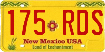 NM license plate 175RDS