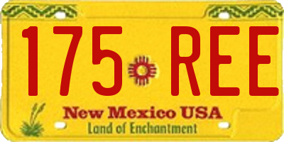 NM license plate 175REE
