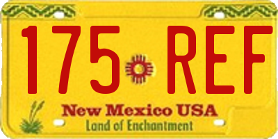 NM license plate 175REF