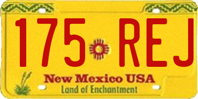 NM license plate 175REJ