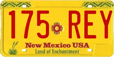 NM license plate 175REY