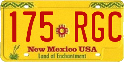NM license plate 175RGC