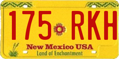 NM license plate 175RKH