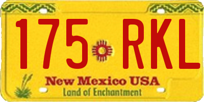 NM license plate 175RKL