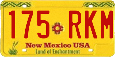 NM license plate 175RKM
