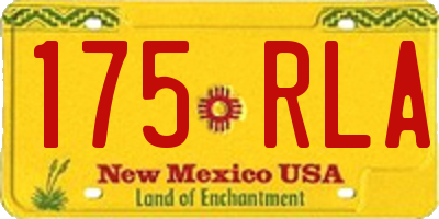 NM license plate 175RLA