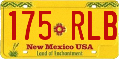 NM license plate 175RLB