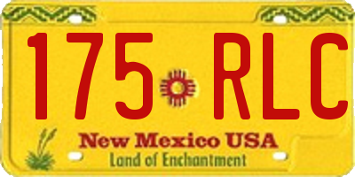 NM license plate 175RLC