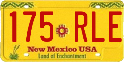 NM license plate 175RLE