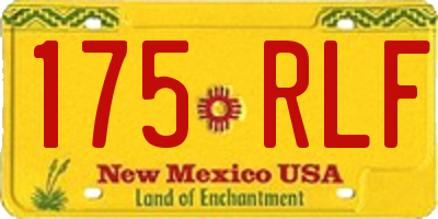 NM license plate 175RLF