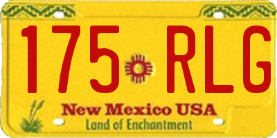 NM license plate 175RLG