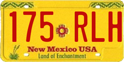 NM license plate 175RLH
