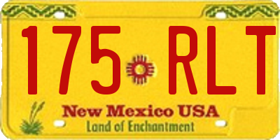 NM license plate 175RLT