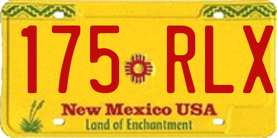 NM license plate 175RLX