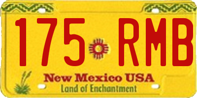 NM license plate 175RMB