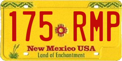NM license plate 175RMP