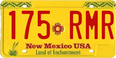 NM license plate 175RMR