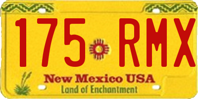 NM license plate 175RMX