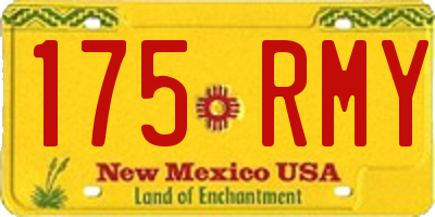 NM license plate 175RMY