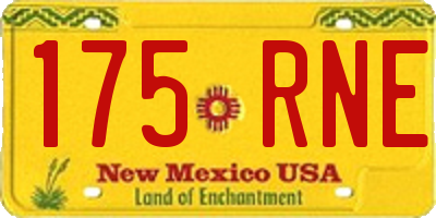 NM license plate 175RNE