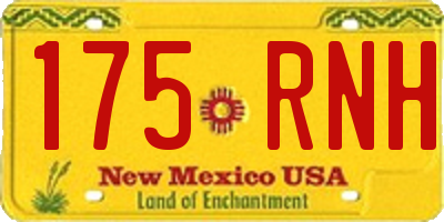 NM license plate 175RNH