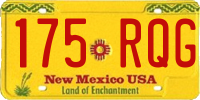 NM license plate 175RQG