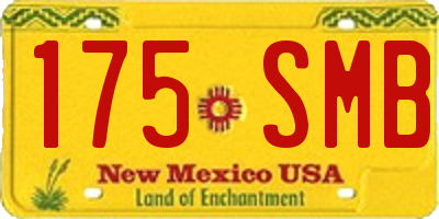 NM license plate 175SMB