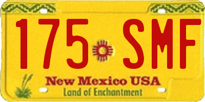 NM license plate 175SMF