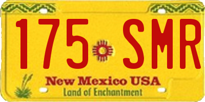 NM license plate 175SMR