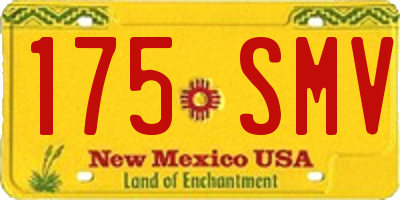 NM license plate 175SMV