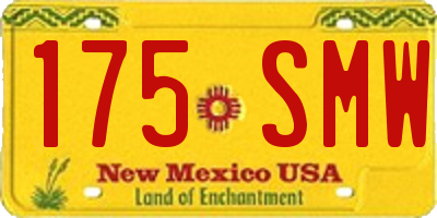 NM license plate 175SMW