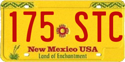 NM license plate 175STC