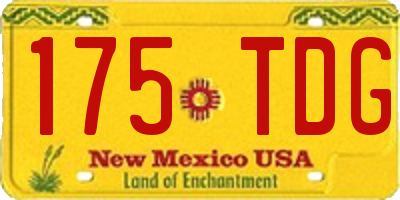 NM license plate 175TDG