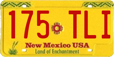 NM license plate 175TLI