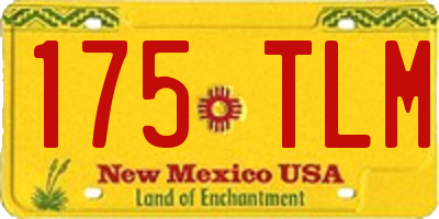 NM license plate 175TLM