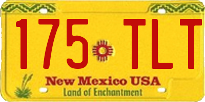 NM license plate 175TLT