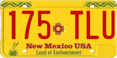 NM license plate 175TLU